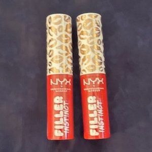 NYX Makeup Filler Instinct Plumping Lip Color FIPLC01 BESOS - Lot of 2 - .09oz